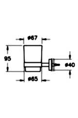 Base 200 A44106 Diş Fırçalığı, Krom