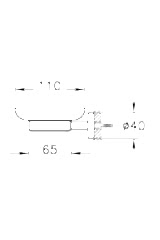 Base 200 A44105 Katı Sabunluk, Krom