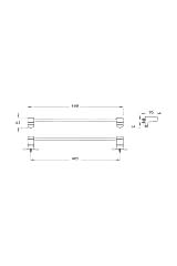 Base 700 A44070 Uzun Havluluk, Krom